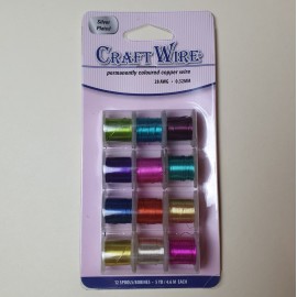 Craft Wire 12 Spools 0.3mm