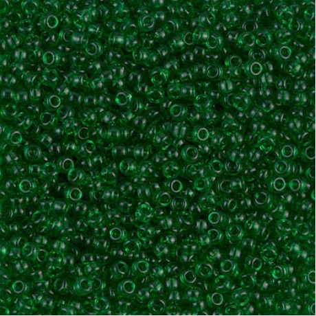 Miyuki Round Seed Beads 11/0 Transparent Green