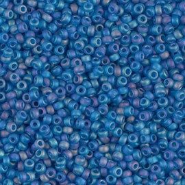 Miyuki Round Seed Beads 11/0 Transparent Capri Blue AB