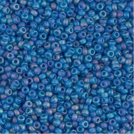 Miyuki Round Seed Beads 11/0 Transparent Capri Blue AB