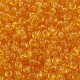 Miyuki Round Seed Beads 6/0 Transparent Light Amber