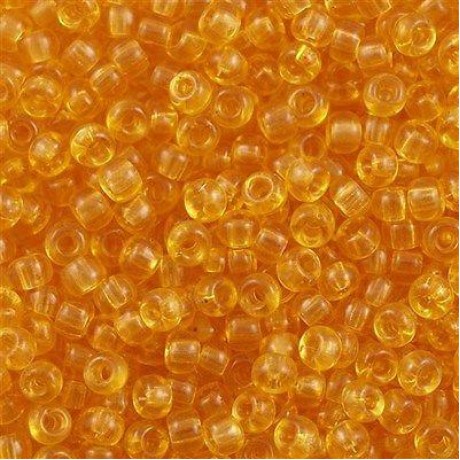 Miyuki Round Seed Beads 6/0 Transparent Light Amber