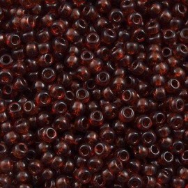Miyuki Round Seed Beads 6/0 Transparent Dark Amber