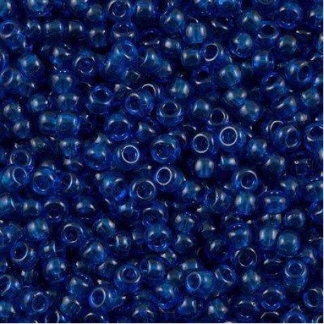 Miyuki Round Seed Beads 6/0 Transparent Capri Blue