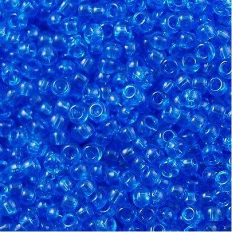 Miyuki Round Seed Beads 6/0 Transparent Blue