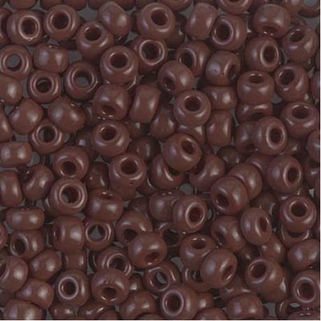 Miyuki Round Seed Beads 6/0 Opaque Chocolate