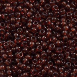 Miyuki Round Seed Beads 8/0 Transparent Dark Amber