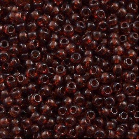 Miyuki Round Seed Beads 8/0 Transparent Dark Amber