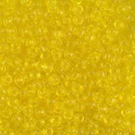 Miyuki Round Seed Beads 8/0 Transparent Yellow