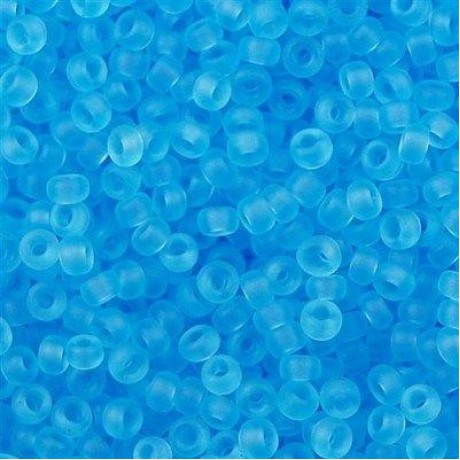 Miyuki Round Seed Beads 8/0 Transparent Matte Light Blue