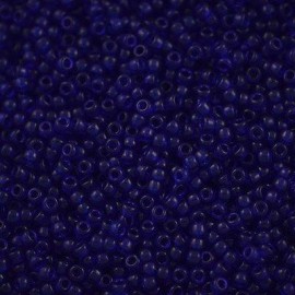 Miyuki Round Seed Beads 8/0 Transparent Cobalt