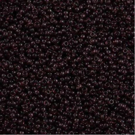 Miyuki Round Seed Beads 8/0 Transparent Dark Amethyst