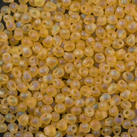Miyuki Drop Fringe Seed Beads Matte Gold AB