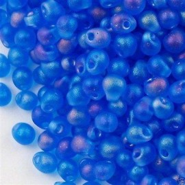 Miyuki Drop Fringe Seed Beads Matte Med Blue