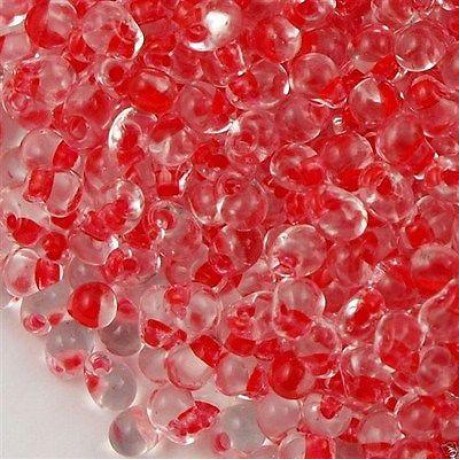 Miyuki Drop Fringe Seed Beads Crystal Lined Red