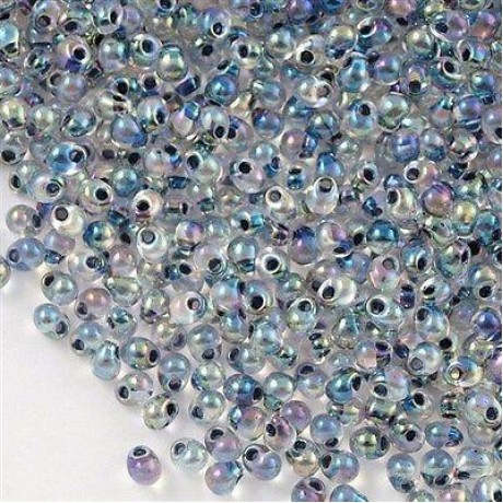 Miyuki Drop Fringe Seed Beads Crystal Noir AB
