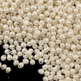 Miyuki Drop Fringe Seed Beads Ceylon Cream