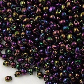 Miyuki Drop Fringe Seed Beads Metallic Dark Wine