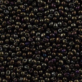Miyuki Drop Fringe Seed Beads Metallic Dark Olive