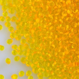 Miyuki Drop Fringe Seed Beads Apricot Color Lined Yellow