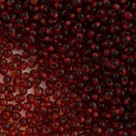 Miyuki Drop Fringe Seed Beads Red Lined Dark Topaz
