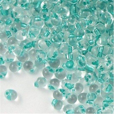 Miyuki Drop Fringe Seed Beads Crystal Lined Green