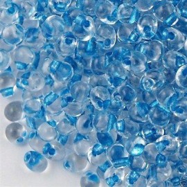 Miyuki Drop Fringe Seed Beads Blue Lined Crystal