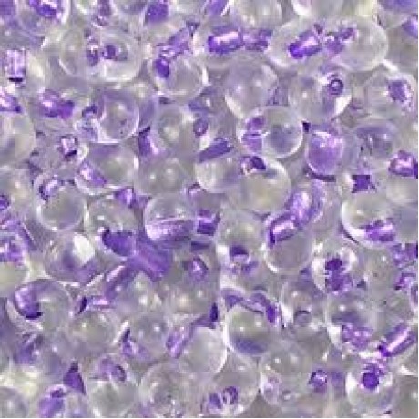 Miyuki Drop Fringe Seed Beads Purple Lined Crystal