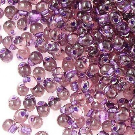 Miyuki Drop Fringe Seed Beads Lavender Lined Purple
