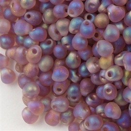 Miyuki Drop Fringe Seed Beads Matte Lavender AB