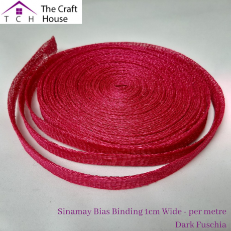 Sinamay Bias Binding 1cm Wide - per metre