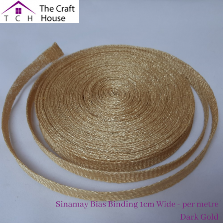 Sinamay Bias Binding 1cm Wide - per metre