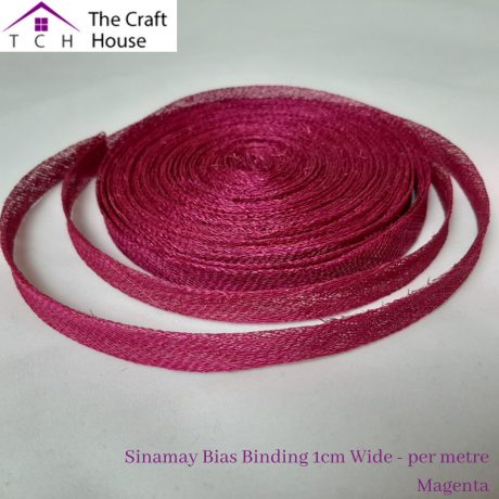 Sinamay Bias Binding 1cm Wide - per metre