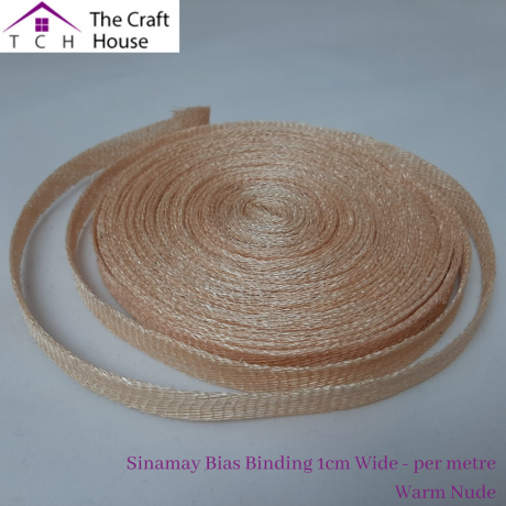 Sinamay Bias Binding 1cm Wide - per metre