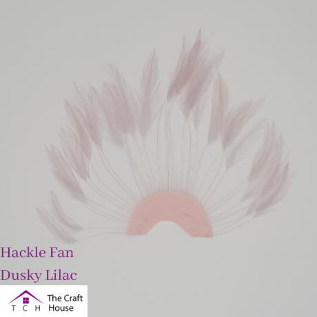 Hackle Fan Dusky Lilac