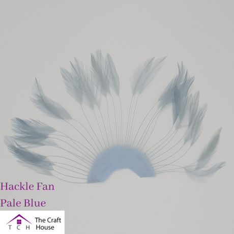 Hackle Fan Pale Blue