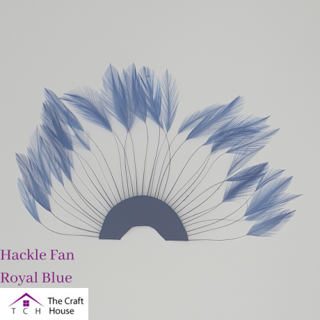 Hackle Fan Royal Blue