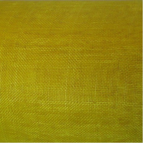 Sinamay Plain Mango Yellow - per half metre