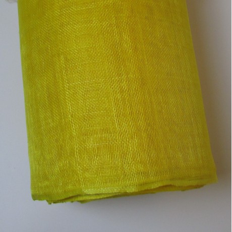 Sinamay Plain Mango Yellow - per half metre