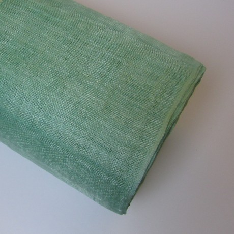 Sinamay Plain Mint Green - per half metre