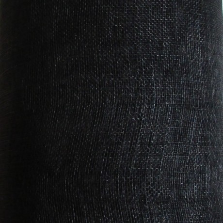 Sinamay Plain Black - per half metre