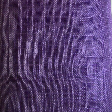Sinamay Plain Cadbury Purple - per half metre