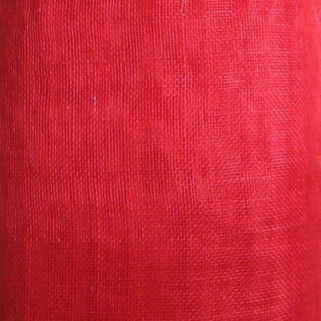 Sinamay Plain Red - per half metre