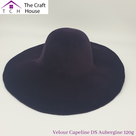 Velour Capeline Double Sided  120g - Aubergine