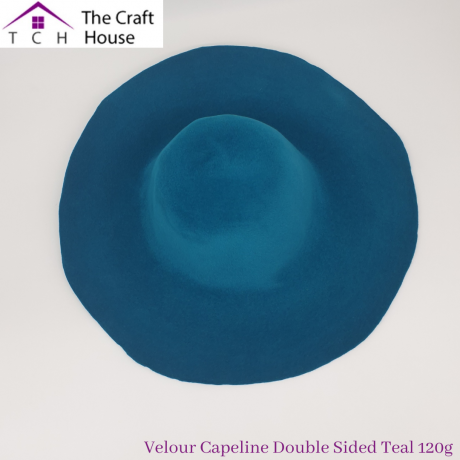 Velour Capeline Double Sided  120g - Teal
